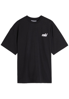 Mki Miyuki Zoku Stamp Logo-print Cotton T-shirt - Black - S
