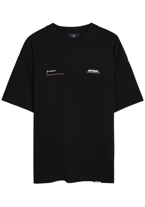 Represent Patron of The Club Printed Cotton T-shirt - Black - XL