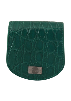 Dolce & Gabbana  Green Exotic Skins Condom Case Holder Wallet