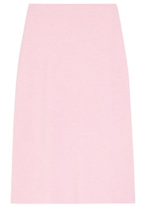 Khaite Patri Wool-blend Midi Skirt - Light Pink - XS (UK6 / XS)