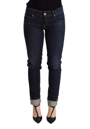 Acht Blue Washed Low Waist Skinny Denim Trouser - W26