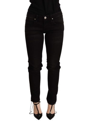 Acht Black Low Waist Skinny Denim Trouser - W26
