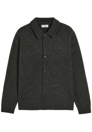Frame Brushed Wool and Yak-blend Overshirt - Charcoal - XL