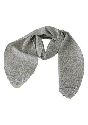 Ermanno Scervino Beige Blue Belt Wrap Beachwear Waist