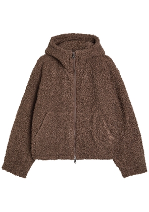 Cole Buxton Quilted Hooded Bouclé Jacket - Brown - M
