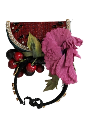 Red Watermelon Cherry Crystal Hairband Statement Diadem