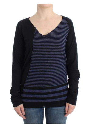 COSTUME NATIONAL C’N’C  Striped V-Neck Sweater - M