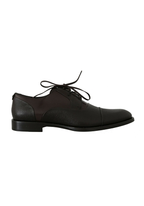 Elegant Brown Leather Formal Lace-ups - EU40/US7