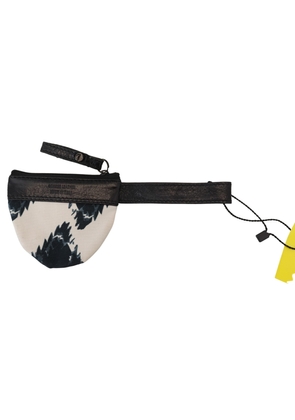 White Genuine Leather Coin Purse Strap Wallet