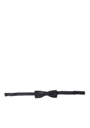 Dolce & Gabbana Blue Polka Dot Silk Adjustable Neck Men Papillon Bow Tie