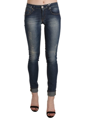 Acht  Washed Low Waist Skinny Cropped Denim Trouser - W26