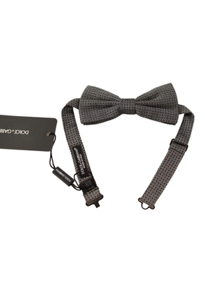 Dolce & Gabbana Multicolor Patterned Adjustable Neck Papillon Bow Tie