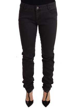PINKO Black Cotton Stretch Skinny Mid Waist  Denim Jeans - W29