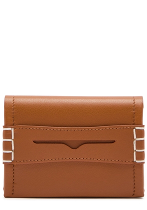 JW Anderson Loafer Leather Card Holder - Tan - One Size
