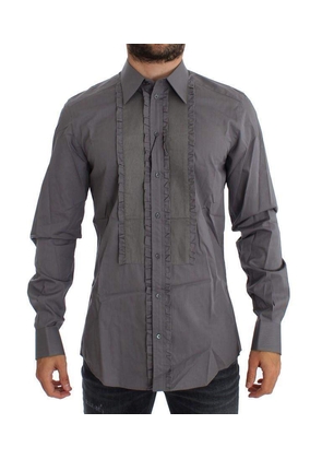 Dolce & Gabbana Purple Torero GOLD Slim Fit Dress Shirt - 40