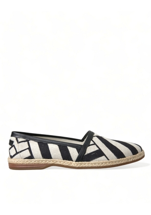 Dolce & Gabbana Chic Striped Canvas Espadrilles - EU42/US9
