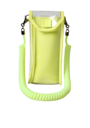 Yellow Green Plastic DG Logo Neck Strap Cardholder Wallet
