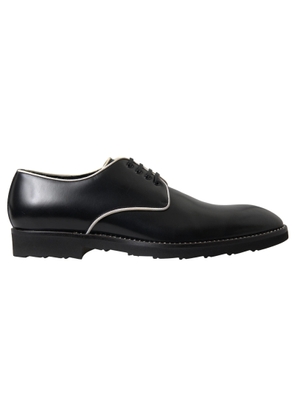 Black White Leather Formal Dress Shoes - EU39.5/US6.5
