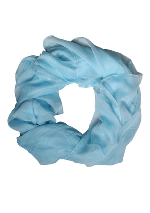 Light Blue Silk Rectangle Wrap Shawl Scarf