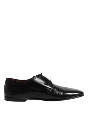 Black Leather Lace Up Derby Dress Formal Shoes - EU43/US10