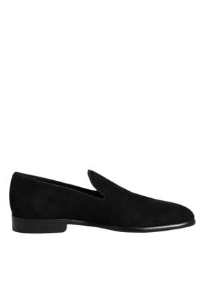 Black Suede Slip On Loafers Formal Shoes - EU39.5/US6.5