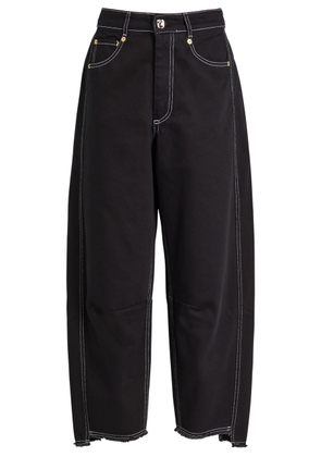 Akyn Blake Barrel-leg Denim Jeans - Black - 14 (UK14 / L)