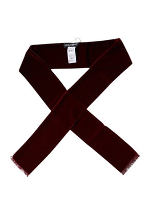 Bordeaux Cotton Silk Fringe Shawl Wrap Scarf