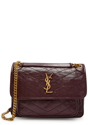 Saint Laurent Niki Medium Patent Leather Shoulder bag - Bordeaux - One Size
