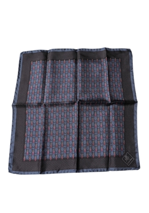 Dark Blue Beetle Square Handkerchief Scarf