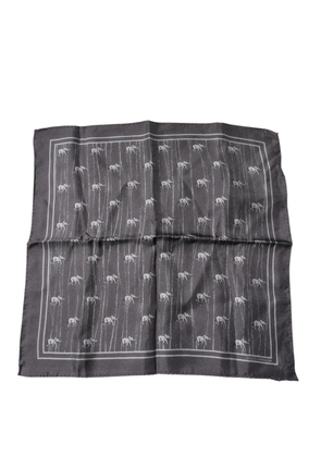 Brown Elephant Fantasy Handkerchief Scarf