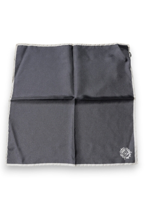 Gray Crown Logo Square Handkerchief Scarf