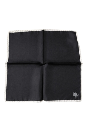 Black Crown Logo Square Handkerchief Scarf