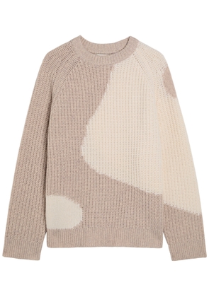 Akyn Remi Colour-blocked Wool Jumper - Cream - S (UK8-10 / S)