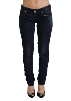 Acht Blue Low Waist Slim Fit Women Denim Jeans - W26