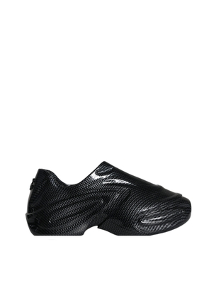 Black Foiled Rubber Toy Low Top Men Sneakers Shoes - EU44/US11