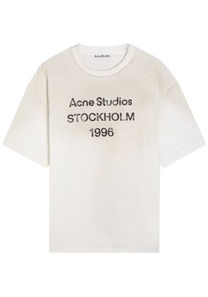 Acne Studios Exford Printed Cotton-blend T-shirt - White - S/M S/M
