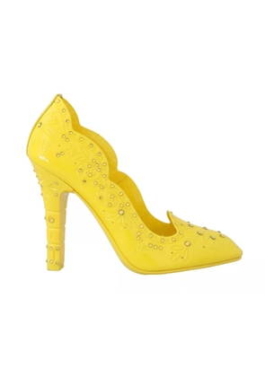 Yellow Crystal Heels CINDERELLA Shoes - EU37.5/US7