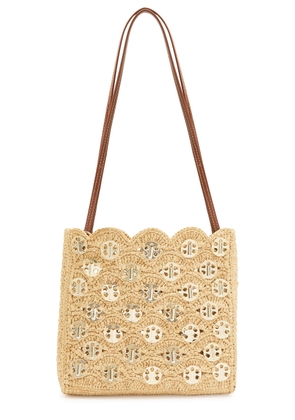 Rabanne Sac A Main Embellished Raffia Shoulder bag - Natural - One Size