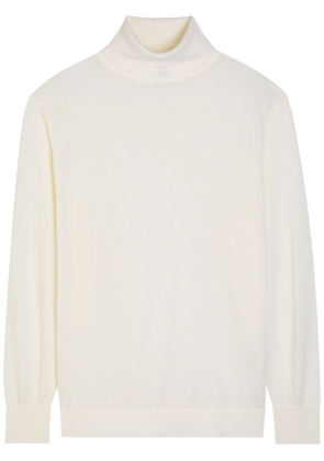 Toteme Turtle-neck Fine-knit Wool Jumper - Ecru - M (UK12 / M)