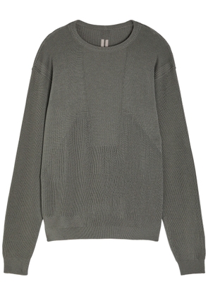 Rick Owens Ribbed Wool Jumper - Brown - M