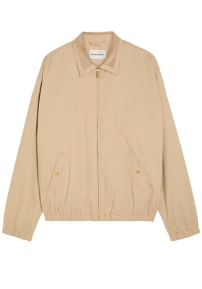 DRÔLE DE Monsieur Le Blouson Drôle Logo Stretch-cotton Jacket - Beige - S