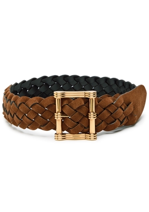 Etro Reversible Braided Suede Belt - Brown - 85 (UK12 / M)