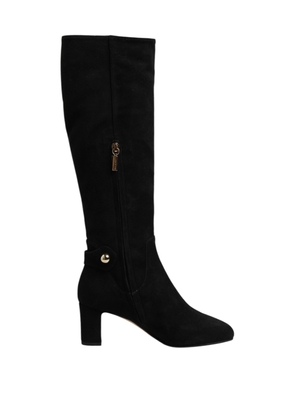 Black Suede Leather Knee High Boots Shoes - EU35.5/US5
