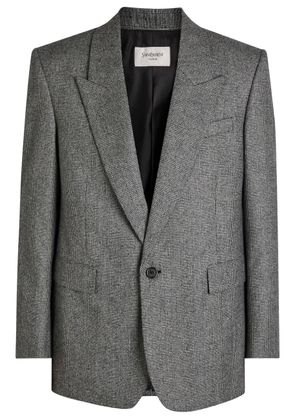 Saint Laurent Checked Wool Blazer - Black - 48 (IT48 / M)