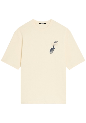 Jacquemus Le T-shirt Pelle Logo Cotton T-shirt - Off White - S