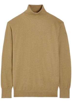 Toteme Turtle-neck Fine-knit Wool Jumper - Beige - S (UK8-10 / S)