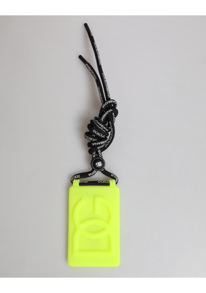 Yellow Green Rubber DG Embossed Adjustable Badge Holder