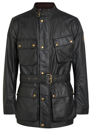 Belstaff Trialmaster Belted Waxed Cotton Jacket - Black - 52 (UK42 / XL)