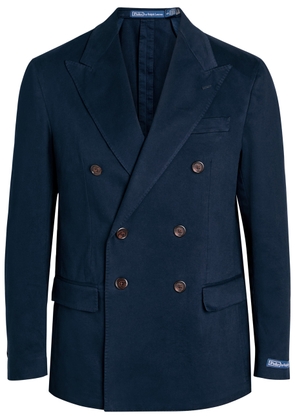 Polo Ralph Lauren Double-breasted Stretch-cotton Blazer - Navy - 40 (UK40 / L)