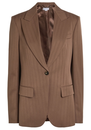 Stella Mccartney Single-breasted Wool Blazer - Brown - 42 (UK10 / S)